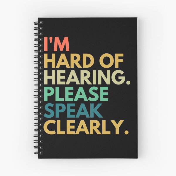 Item preview, I am Hard of Hearing Please Speak Clearly Purple Retro designed and sold by TeeZazzle.