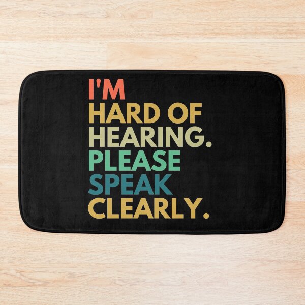 Item preview, I am Hard of Hearing Please Speak Clearly Purple Retro designed and sold by TeeZazzle.