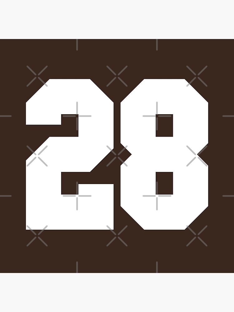 5 Number Cleveland Sports Five Brown Jersey Sticker for Sale by  HelloFromAja