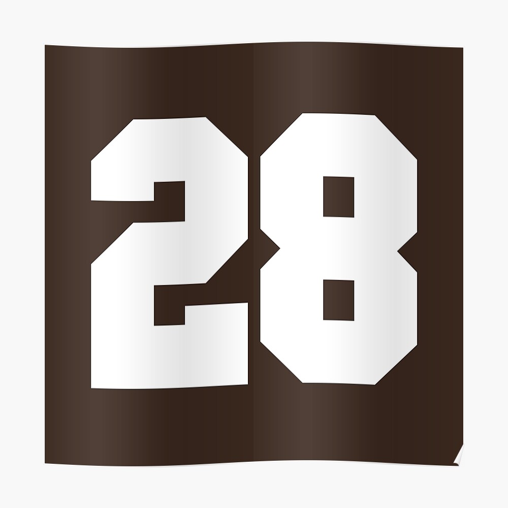 11 Number Cleveland Sports Eleven Brown Jersey Sticker for Sale by  HelloFromAja