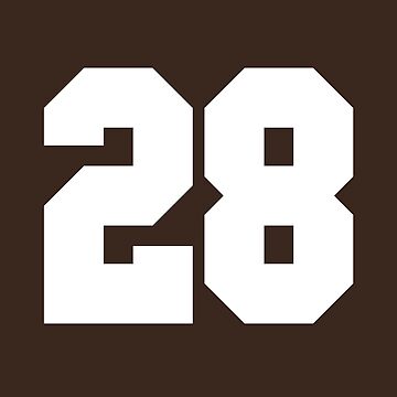 11 Number Cleveland Sports Eleven Brown Jersey Sticker for Sale by  HelloFromAja