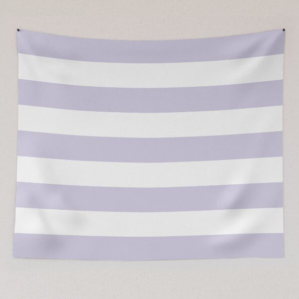 Item preview, Medium LILAC and WHITE Horizontal STRIPES designed and sold by RachelMacht.