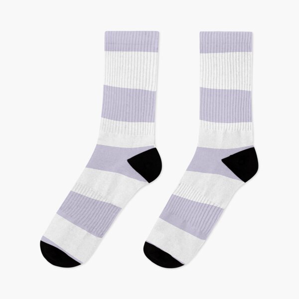 Item preview, Medium LILAC and WHITE Horizontal STRIPES designed and sold by RachelMacht.