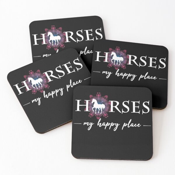 Item preview, Horses are just my happy place. Horse riding designed and sold by apieceofmyheART.