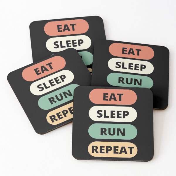 Item preview, Eat Sleep Run Repeat designed and sold by vibrantyy.