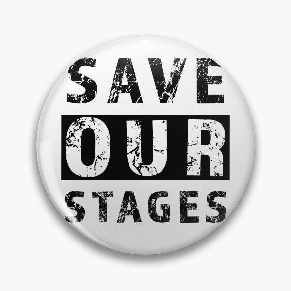 Item preview,  Save Our Stages design for supporting live events performers, venues and technicians designed and sold by AllLeftSides42.