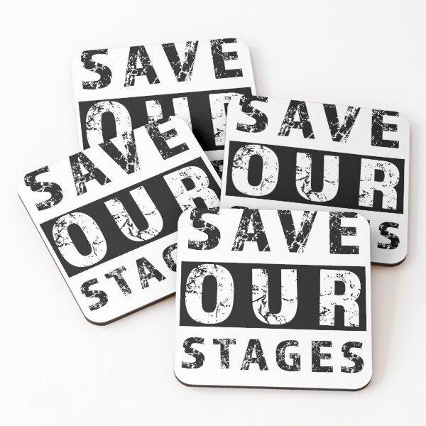 Item preview,  Save Our Stages design for supporting live events performers, venues and technicians designed and sold by AllLeftSides42.
