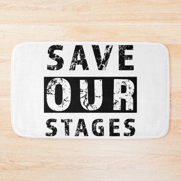 Item preview,  Save Our Stages design for supporting live events performers, venues and technicians designed and sold by AllLeftSides42.