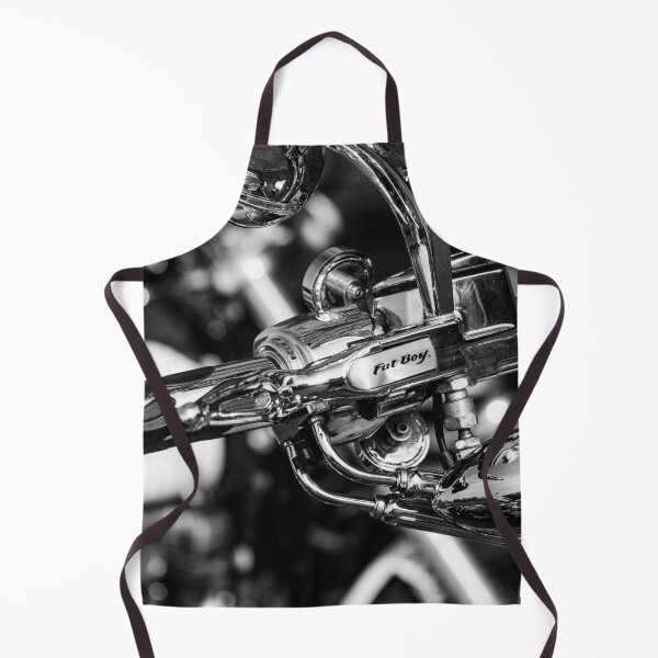 Item preview, Fat Boy Motorcycle in Black and White designed and sold by Photomattic.