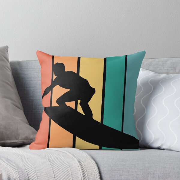 Item preview,  Retro 70s, longboard, hang ten surfing shirt designed and sold by DamnCoolStuff.