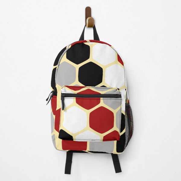 Item preview, Honeycomb Hexagons in Red White Black and Grey designed and sold by BleuSky.