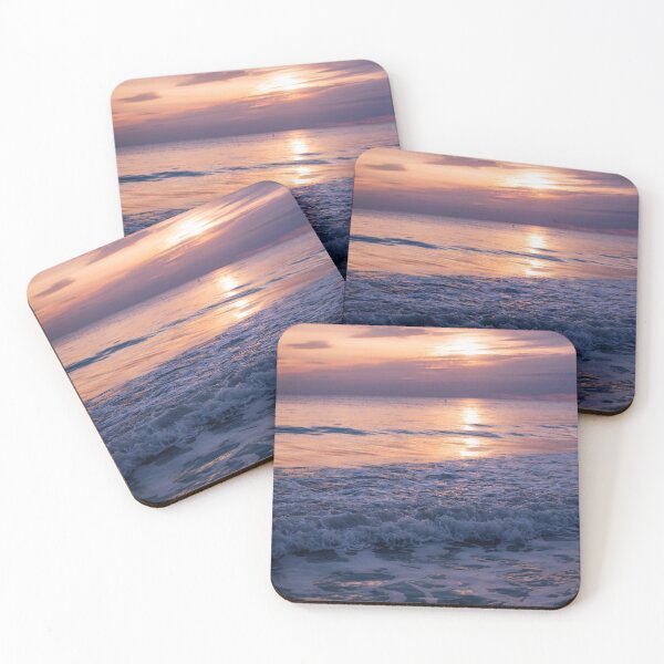 Item preview, Sunset Blue Ocean Waves designed and sold by mimosadesigns.