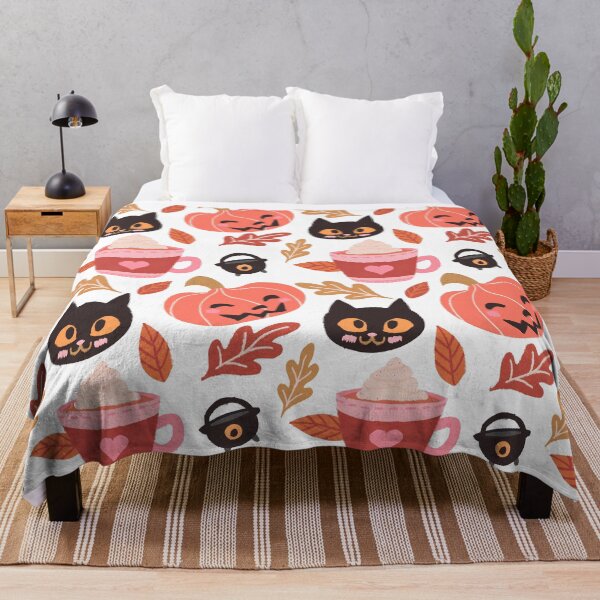 Item preview, Cute Halloween - Vintage Autumn themed - Pinkish Orange designed and sold by Kelyrin.