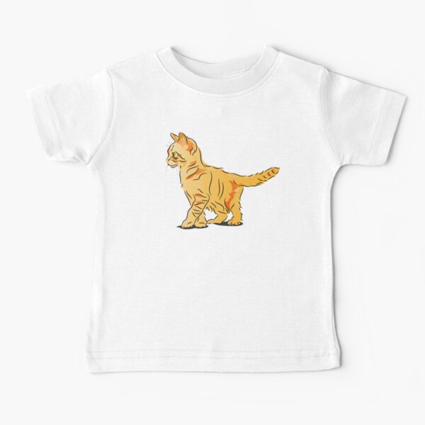 Orange Tabby Kitten Graphic Baby T-Shirt