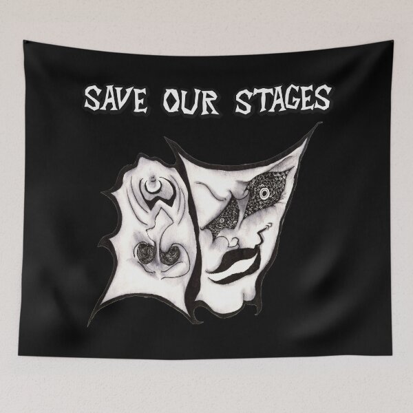 Item preview, Save Our Stages | Performing Arts | Comedy Tragedy | Stage Crew | TM11 designed and sold by triciakitty.