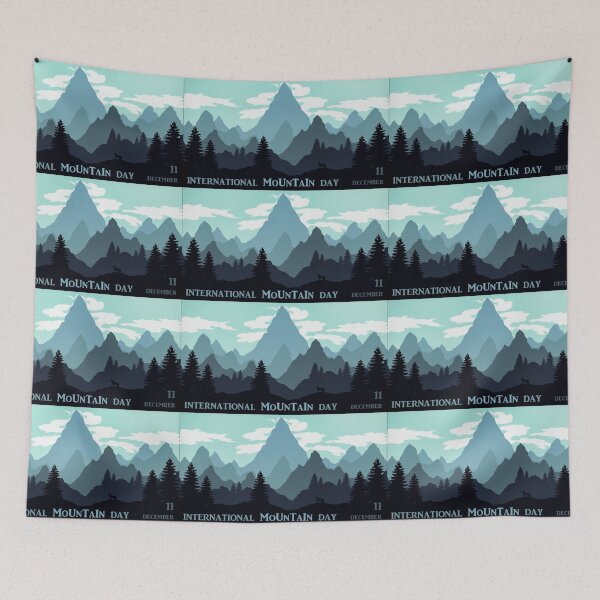 Item preview, International Mountain Day 11th December designed and sold by SolidEarthArt.