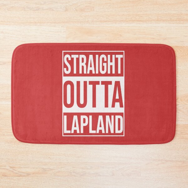 Item preview, STRAIGHT OUTTA LAPLAND - Funny, cool Christmas design designed and sold by ToruandMidori.
