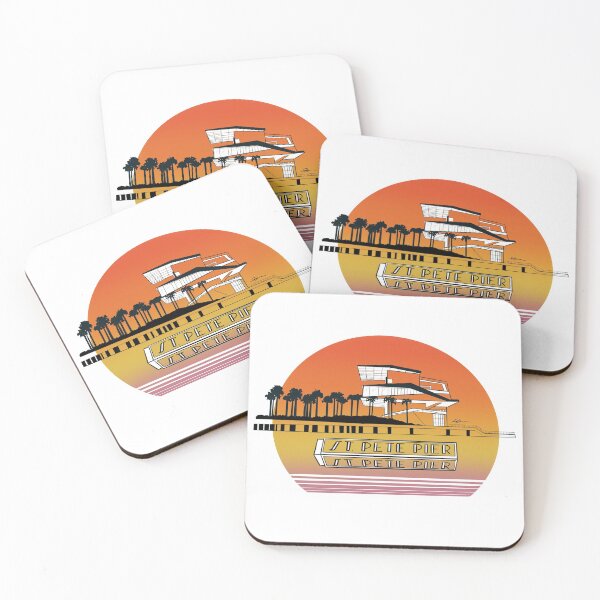 Item preview, St. Pete Pier Retro Sunset designed and sold by Amanda Pratt.