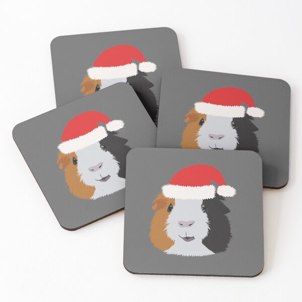 Item preview, Guinea Pig Wearing a Santa Hat designed and sold by KCPetPortraits.