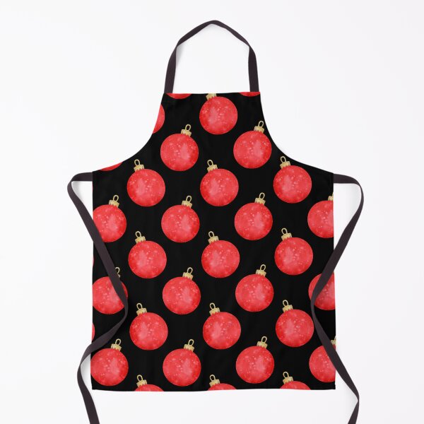 Item preview, Red Christmas Decorations On Black | Christmas Patterns designed and sold by SerendipityNow.