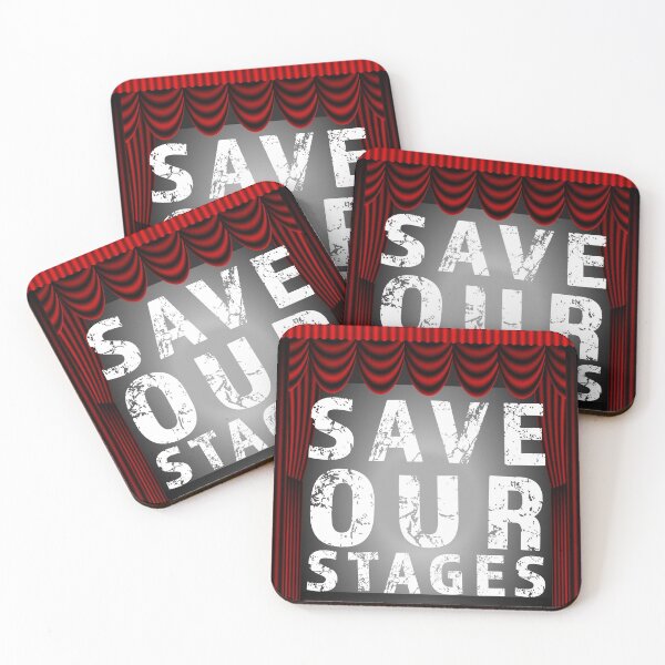 Item preview,  Save Our Stages design for supporting live events performers, venues and technicians designed and sold by AllLeftSides42.