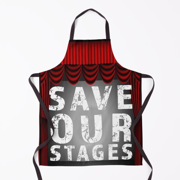 Item preview, Save Our Stages design for supporting live events performers, venues and technicians designed and sold by AllLeftSides42.
