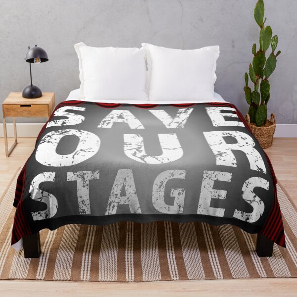 Item preview,  Save Our Stages design for supporting live events performers, venues and technicians designed and sold by AllLeftSides42.