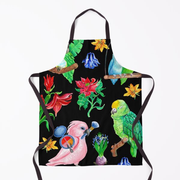 Item preview, Watercolor Parrots and Flowers designed and sold by Ivy Lily Art.