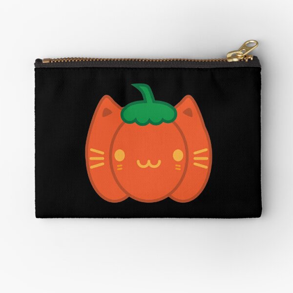 Kawaii Halloween Pumpkin Cat Zipper Pouch