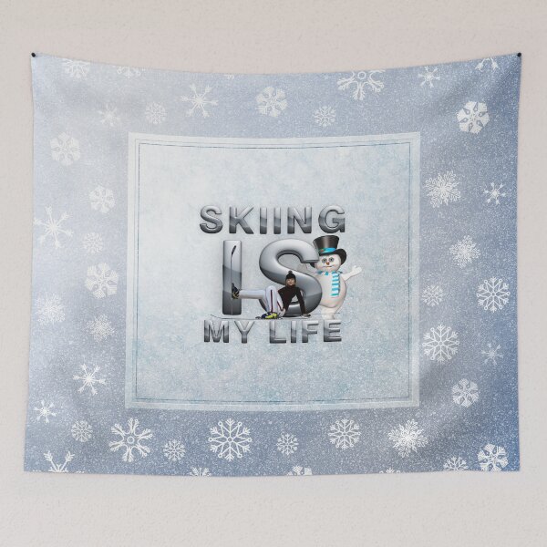 Item preview, Skiing is My Life designed and sold by teepossible.