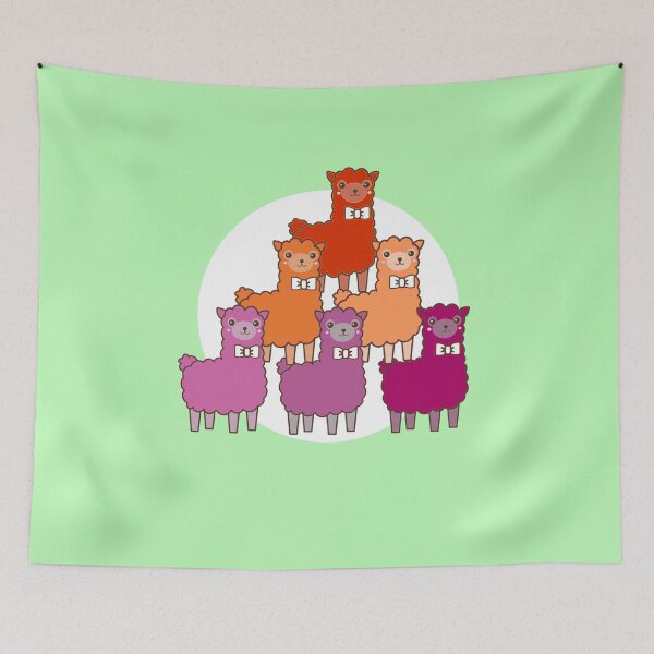 Item preview, Lesbian llamas cute LGBT designed and sold by incurablehippie.
