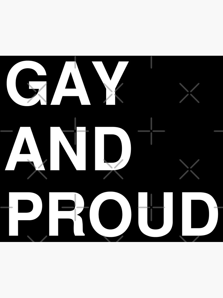 Gay And Proud (white letters) by Gay-Pride-Depot