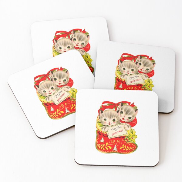 Item preview, Kitsch Christmas Kitties In A Stocking designed and sold by yellowcat2019.
