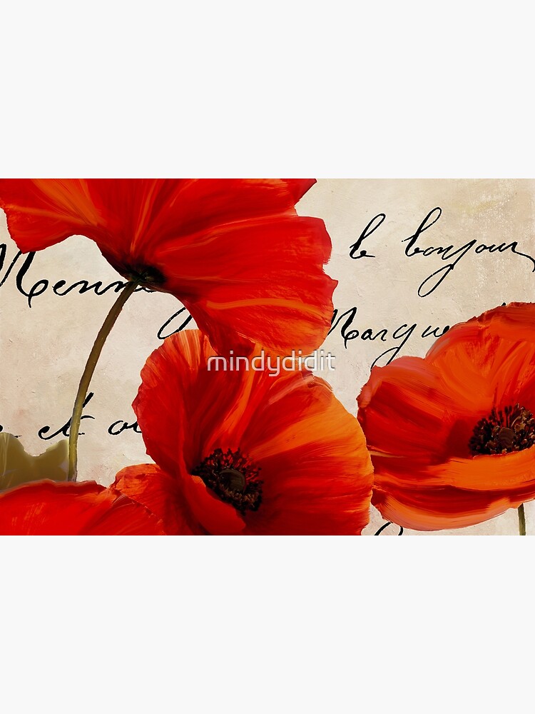 Coquelicots Rouge I by mindydidit
