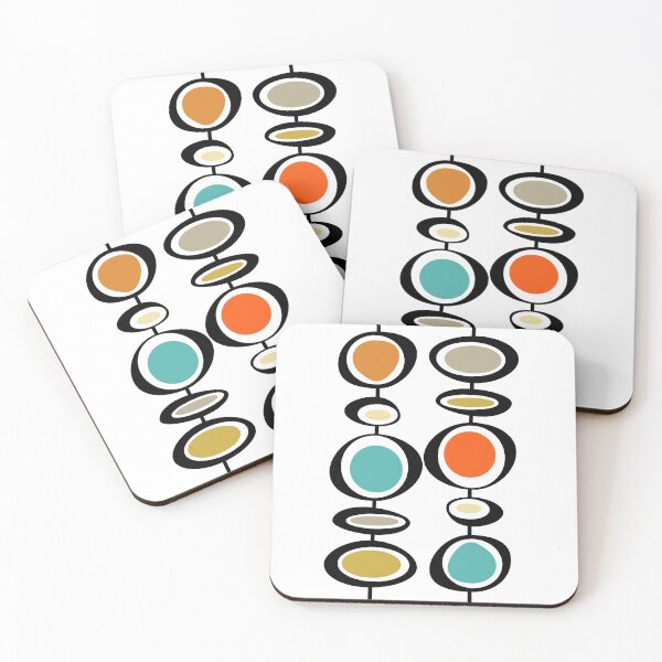 Item preview, Colorful Mid Century Modern Abstract Circles designed and sold by Orchard Berry.