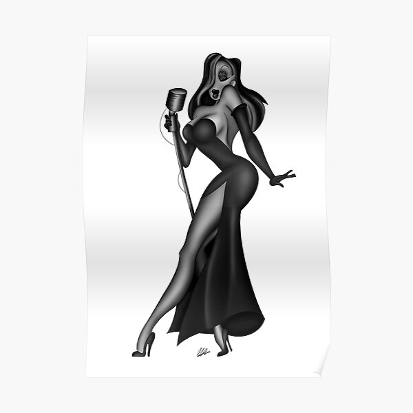 Black Jessica Rabbit Posters Redbubble