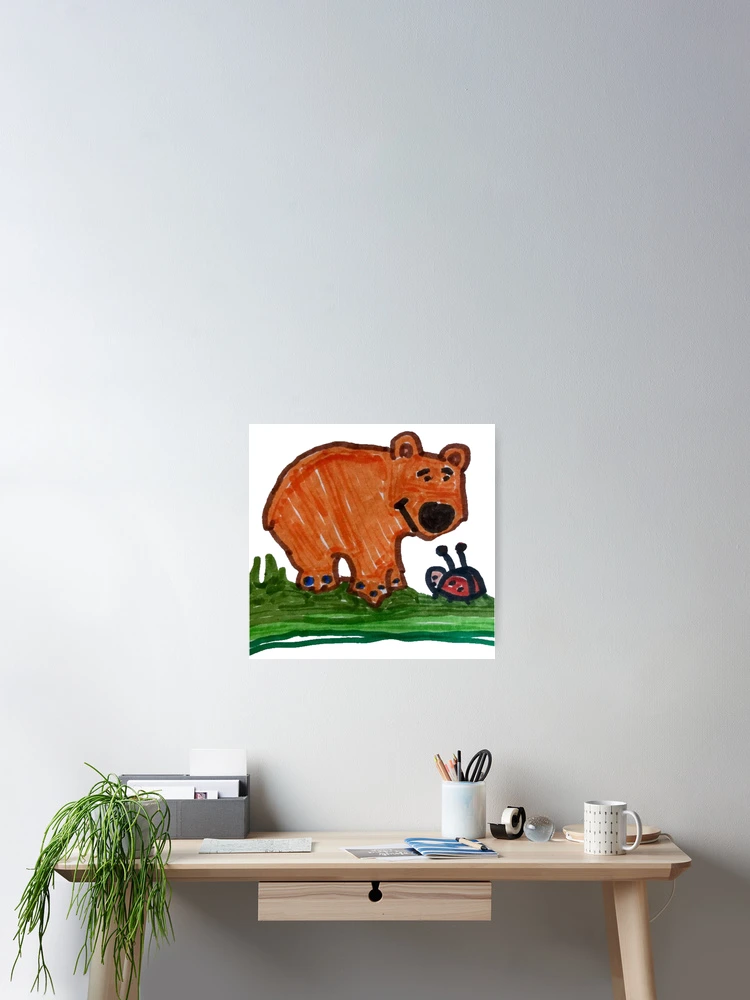 Thumbnail 2 of 3, Poster, Bear designed and sold by Rucknroll.