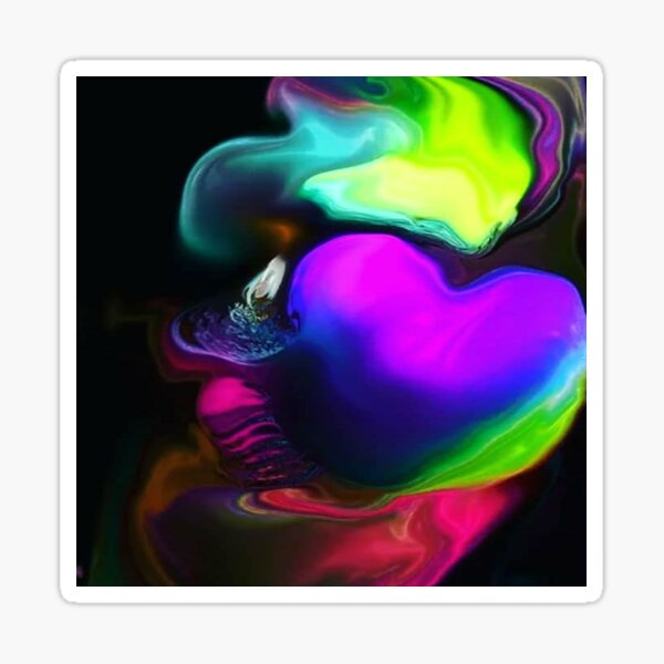 Abstract Healing Heart Sticker