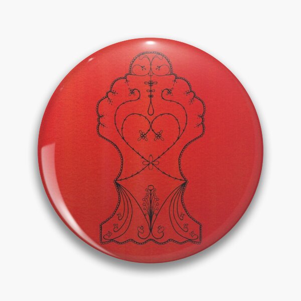 Item preview, Red Korona line art designed and sold by Ariadne Kritonos.