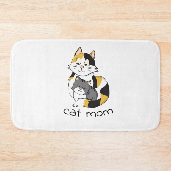 Item preview, Cute calico cat mom with tabby kitten  designed and sold by Creacats.