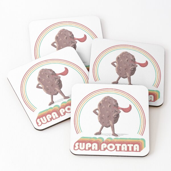 Item preview, Supa Potata Rainbow Distressed Retro Potato Design designed and sold by American Fried Culture.