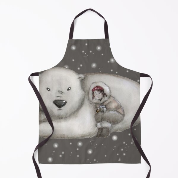 Item preview, Sleeping girl and polar bear in the snow designed and sold by Denise, Denisn't.