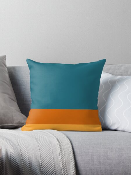 Orange and teal pillows hotsell