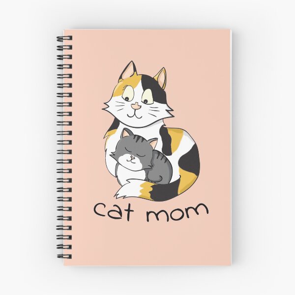 Item preview, Cute calico cat mom with tabby kitten  designed and sold by Creacats.