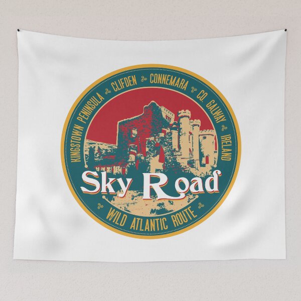 Item preview, Wild Atlantic Way Sky Road, Clifden, Connemara, Galway Ireland Sticker designed and sold by ROADTROOPER.