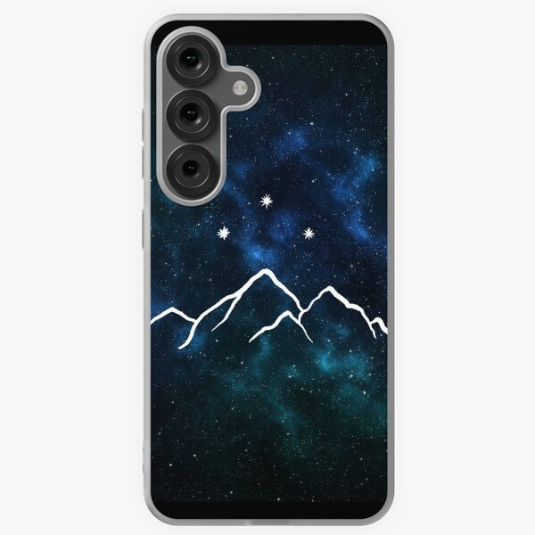 Item preview, Night court - mountain and stars drawn on galaxy background designed and sold by Ranp.