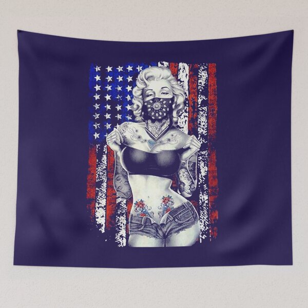 Artikelvorschau, Marilyn Monroe Amerikanisches stehendes Bandana entworfen und verkauft von KKMade001.