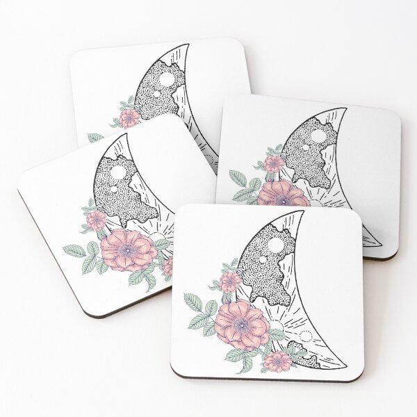 Item preview, Moonflower Peach Pink designed and sold by BohoMoon.