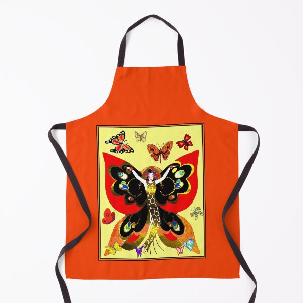 Aperçu de l'œuvre BUTTERFLY: Vintage Flapper Queen avec impression publicitaire de papillons créée et vendue par posterbobs.