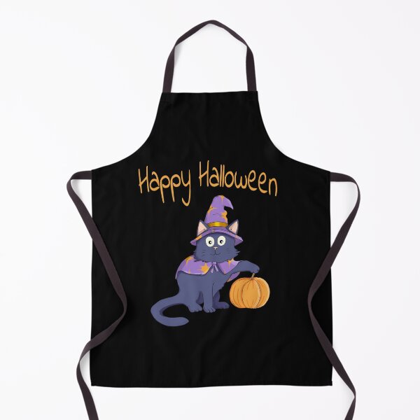 Item preview, Happy Halloween Wizard Cat with Pumpkin designed and sold by Creacats.